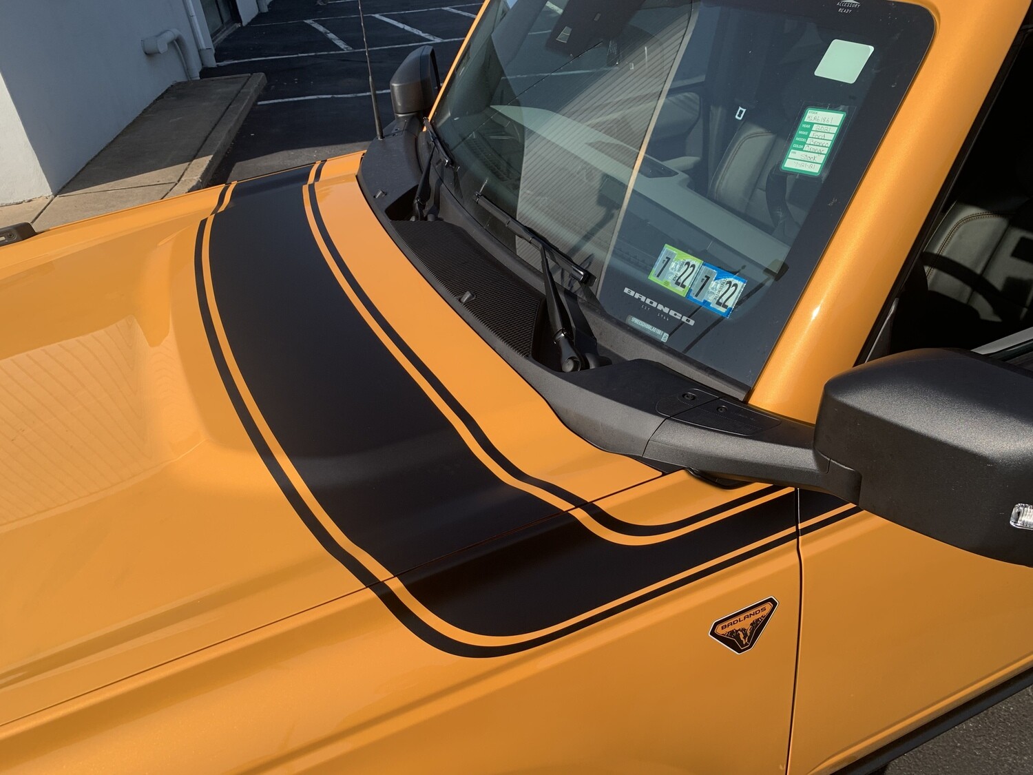 2021-up Ford Bronco Retro Special Decor Style Side/Hood Graphics Kit (Above Body Line)