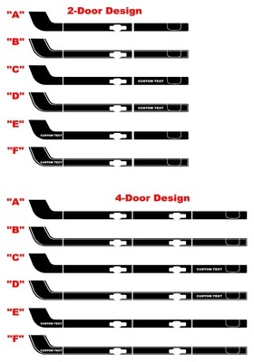 2021-up Ford Bronco Retro Special Decor Style Side/Hood Graphics Kit (Below Body Line Wide Stripe)