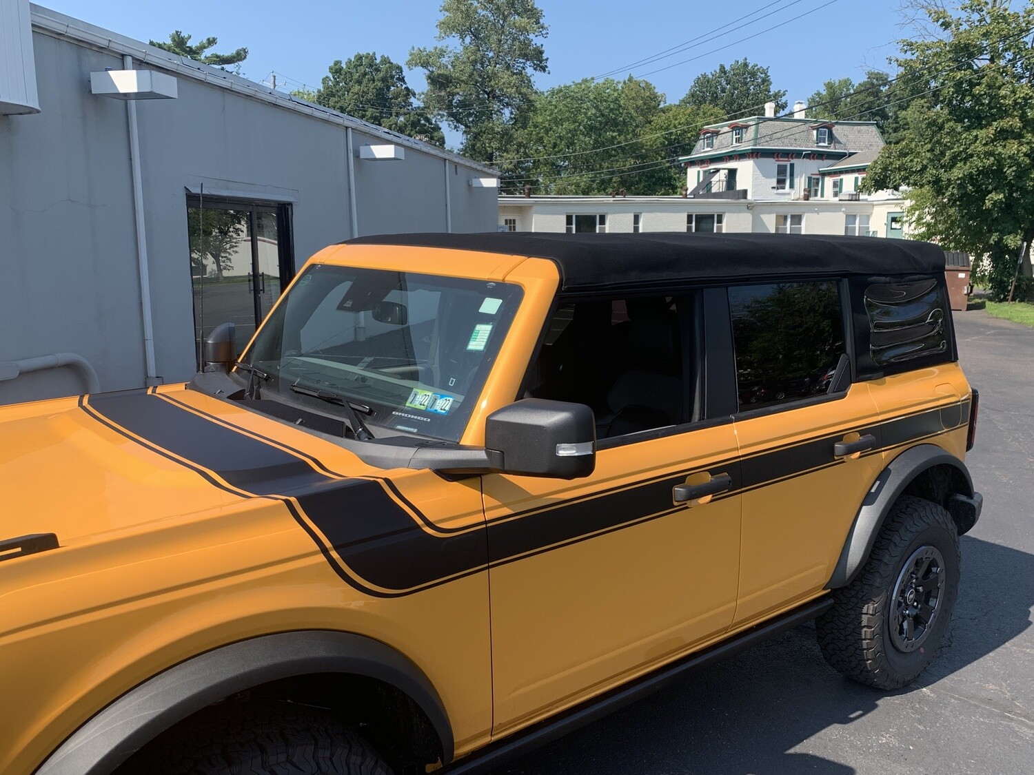 2021-up Ford Bronco Retro Special Decor Style Side/Hood Graphics Kit (Below Body Line Wide Stripe)
