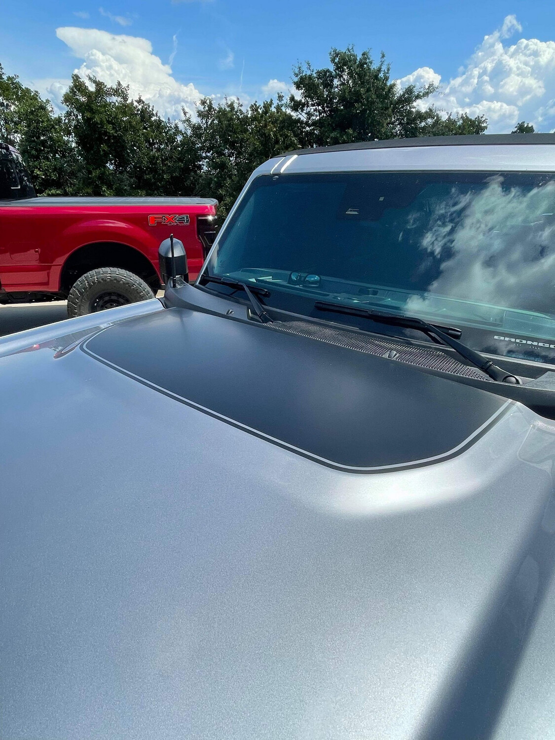 2021-up Ford Bronco Hood Bump Vinyl Graphics Kit