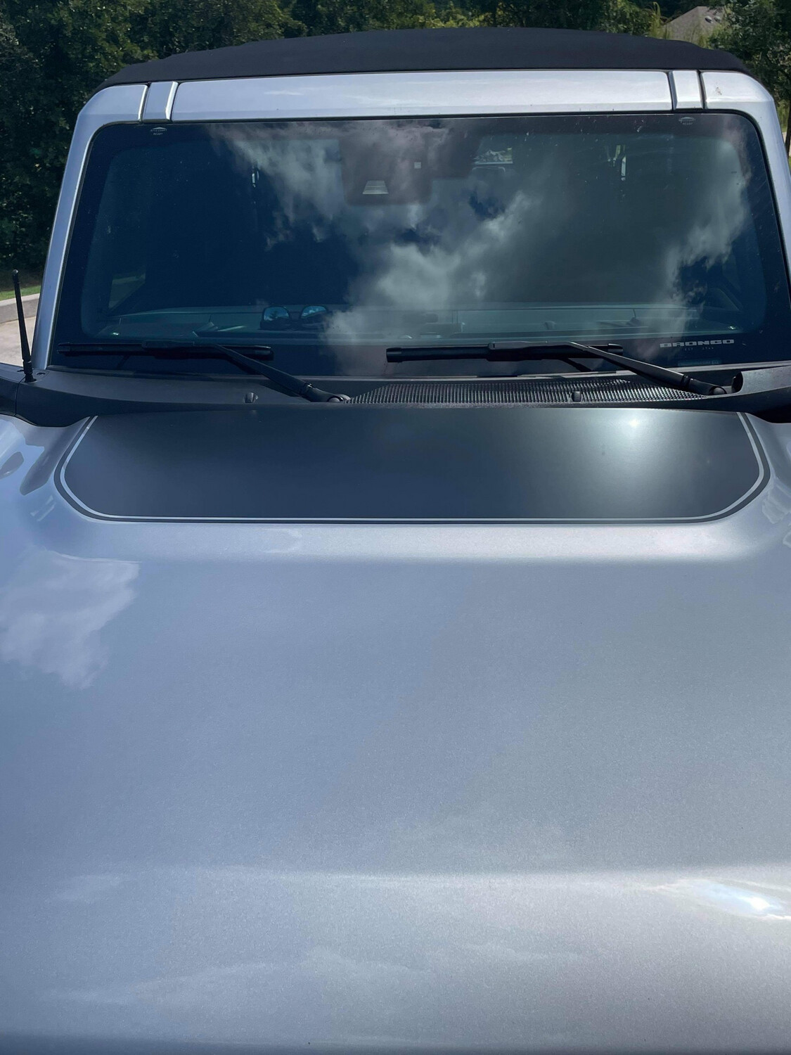 2021-up Ford Bronco Hood Bump Vinyl Graphics Kit