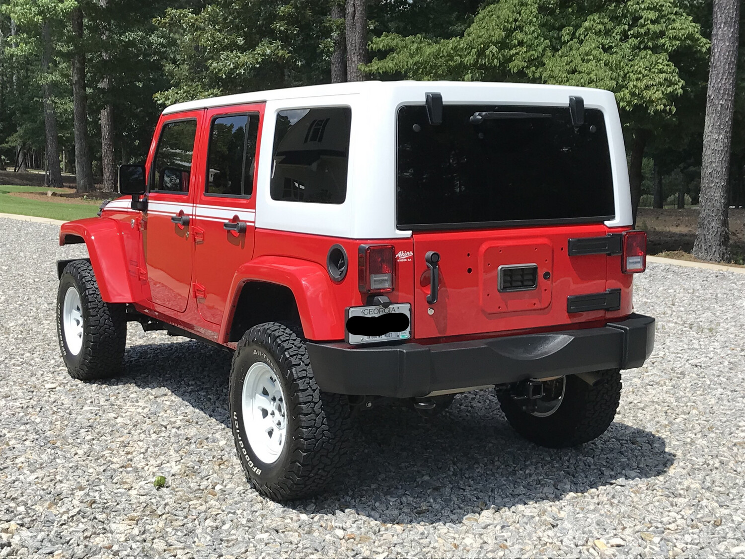 2007 - 2018 Jeep Wrangler JK JKU "Chief " Style Side Stripes