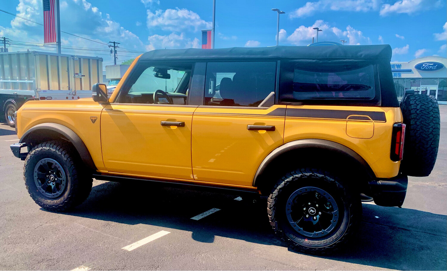 2021-up Ford Bronco Full Length Upper Side Stripe Kit