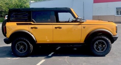 2021-up Ford Bronco Tapered Spear Side Stripe Kit 2021-up Ford Bronco Tapered Spear Side Stripe Kit