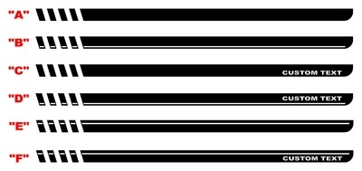 2021-up Ford Bronco FE Inspired Rocker Stripe Side Graphics Kit