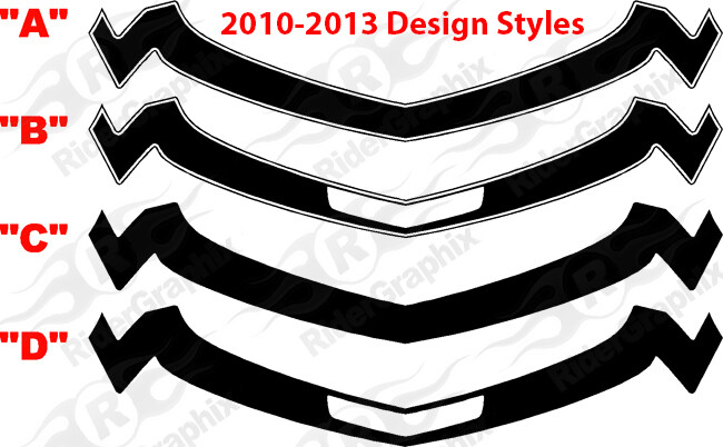 2010 - 2015 Chevrolet Camaro 68' Style Nose/ Fascia Accent Stripe