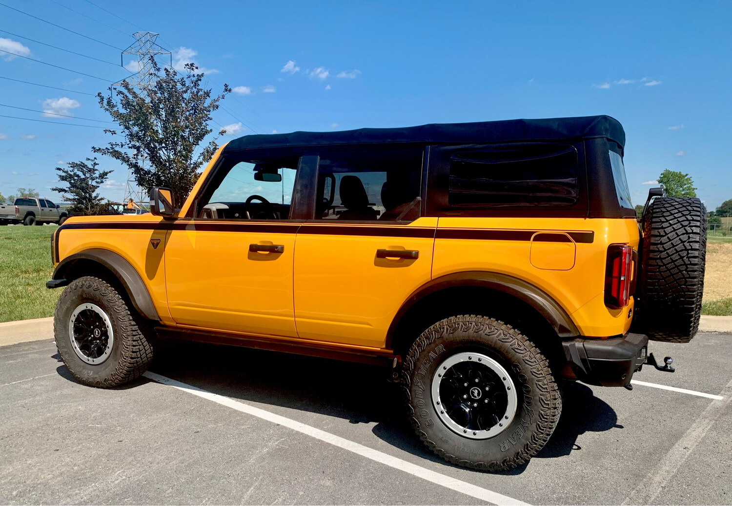 2021-up Ford Bronco Retro "BOSS" Style Side Graphics Kit (Above Body Line)
