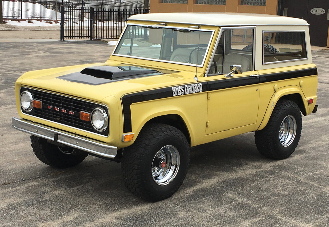 2021-up Ford Bronco Retro "BOSS" Style Side Graphics Kit (Above Body Line)