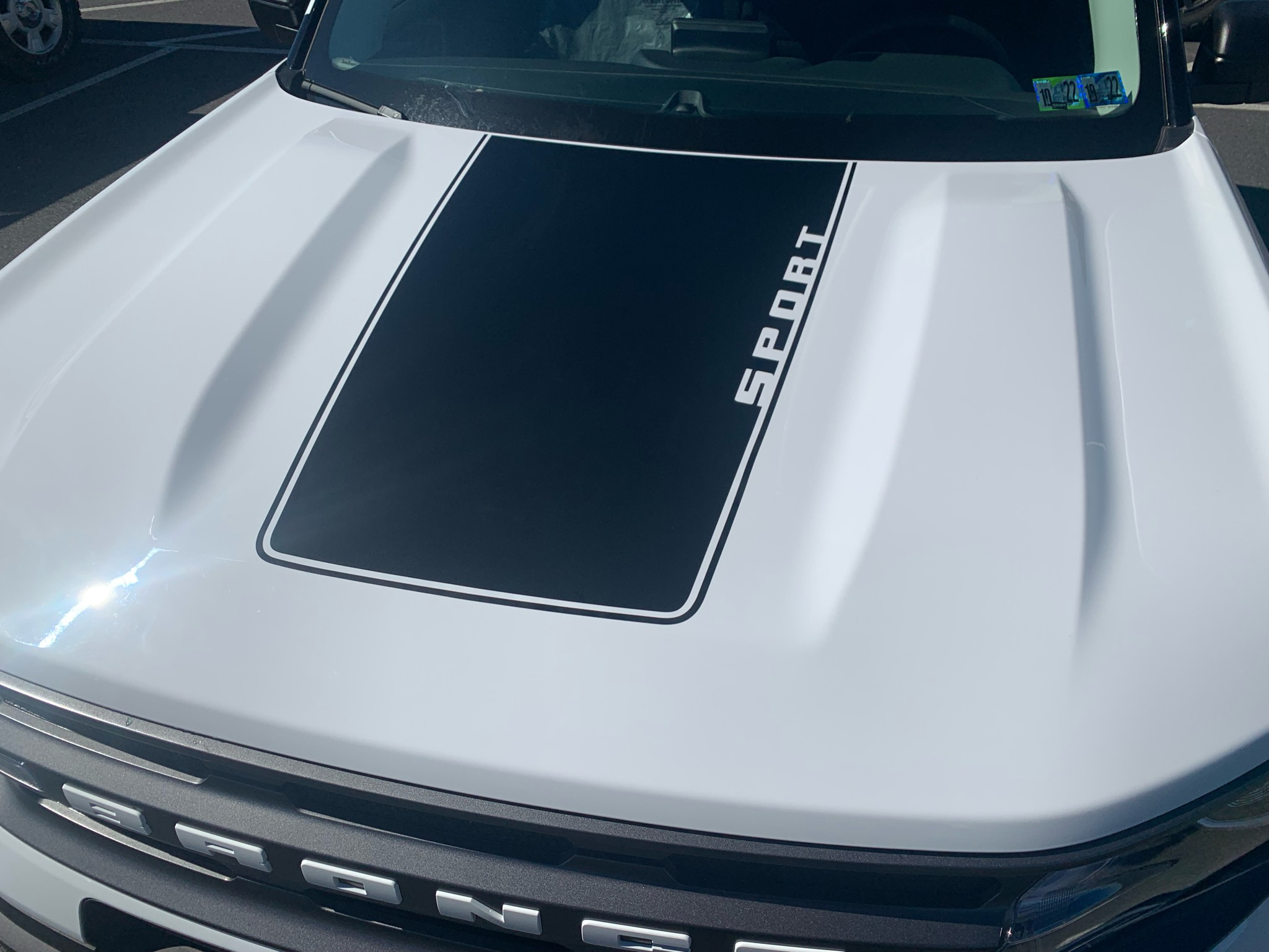 2021-up Bronco Sport Hood Blackout Decal Graphics - Bild 14 von 32