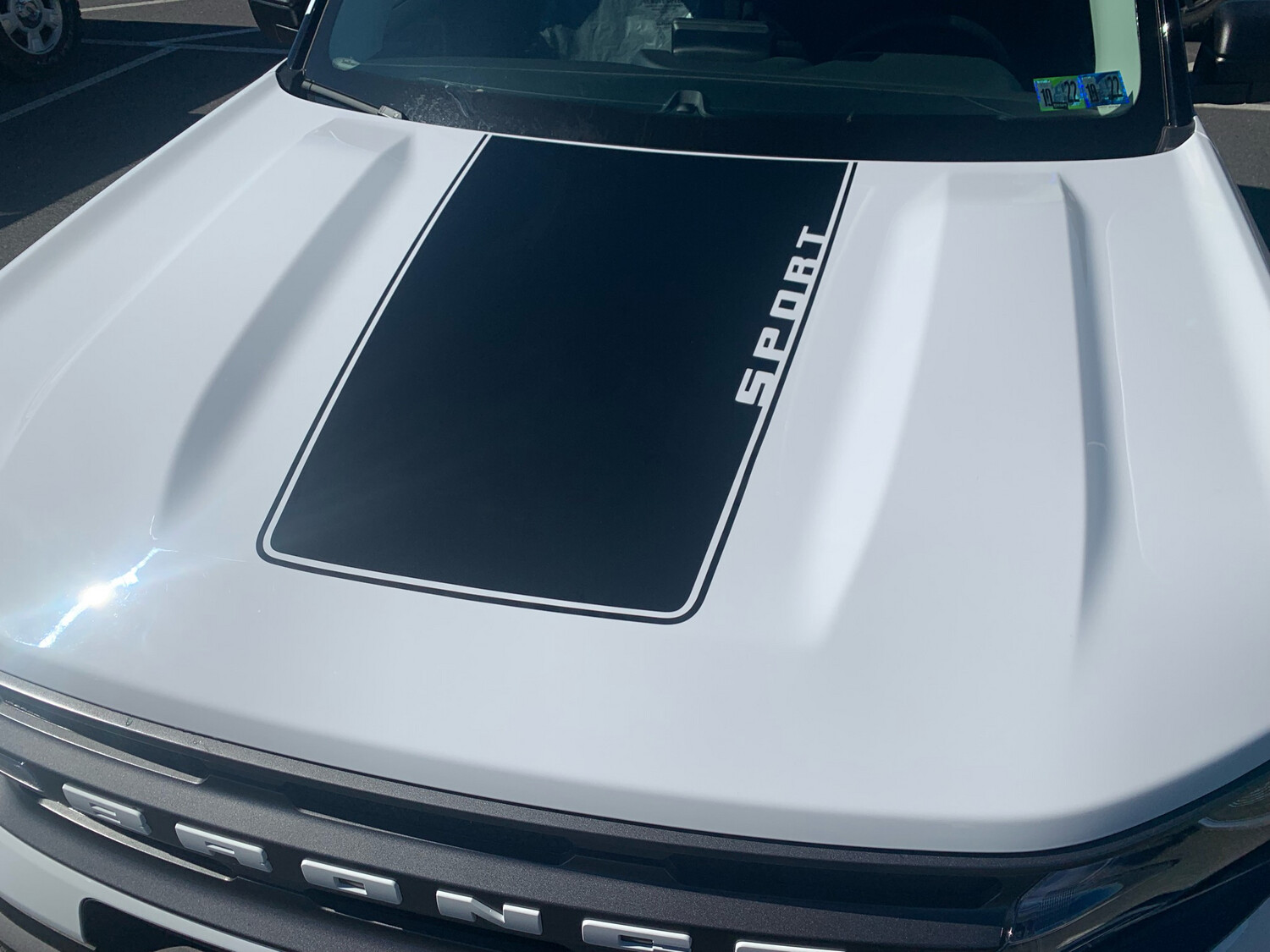 2021-up Bronco Sport Hood Blackout Decal Graphics