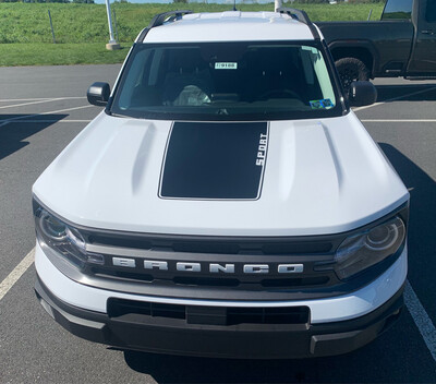 2021-up Bronco Sport Hood Blackout Decal Graphics