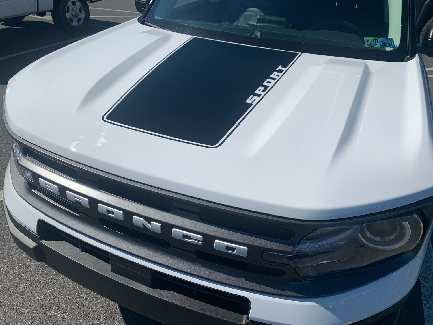 2021-up Bronco Sport Hood Blackout Decal Graphics