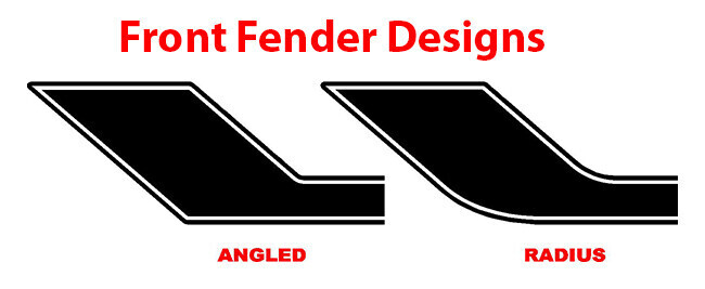 2021-up Ford Bronco Retro Special Decor Style Side Graphics Kit (Centered on Body Line)