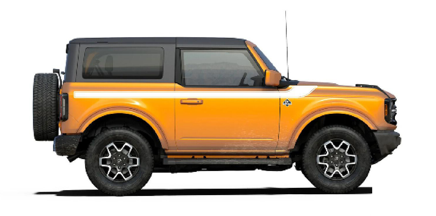 2021-up Ford Bronco Stripe/Paint Color Combinations
