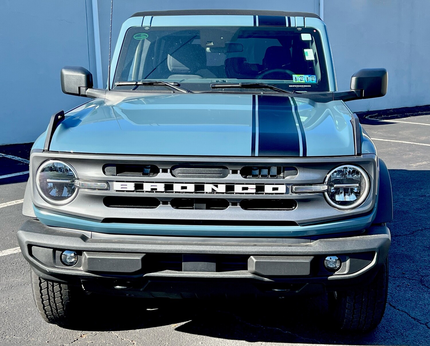 2021-up Ford Bronco Offset Rally Stripe Vinyl Graphics Kit