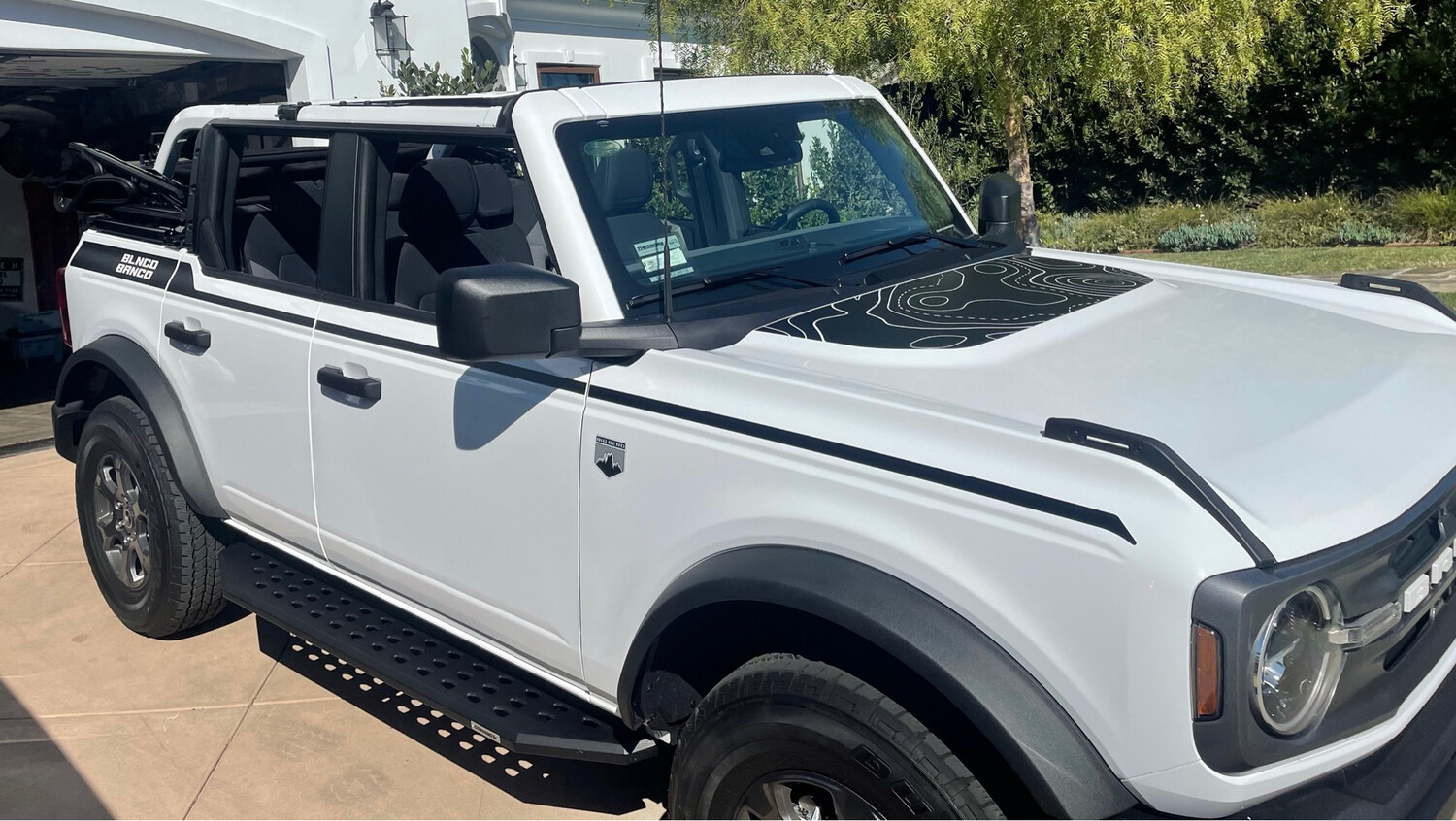 2021-up Ford Bronco Full Length Upper Side Stripe Kit