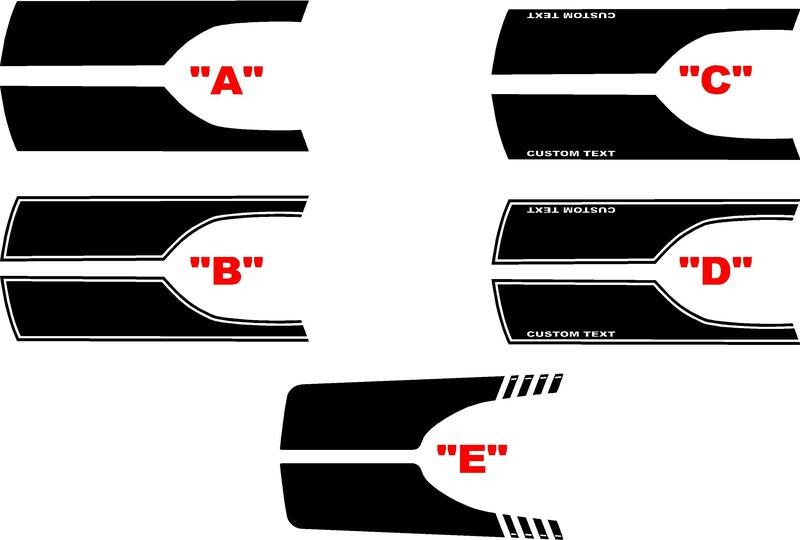 2021-up Ford Bronco Outer Hood Blackout Graphics Kit
