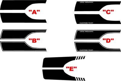 2021-up Ford Bronco Outer Hood Blackout Graphics Kit