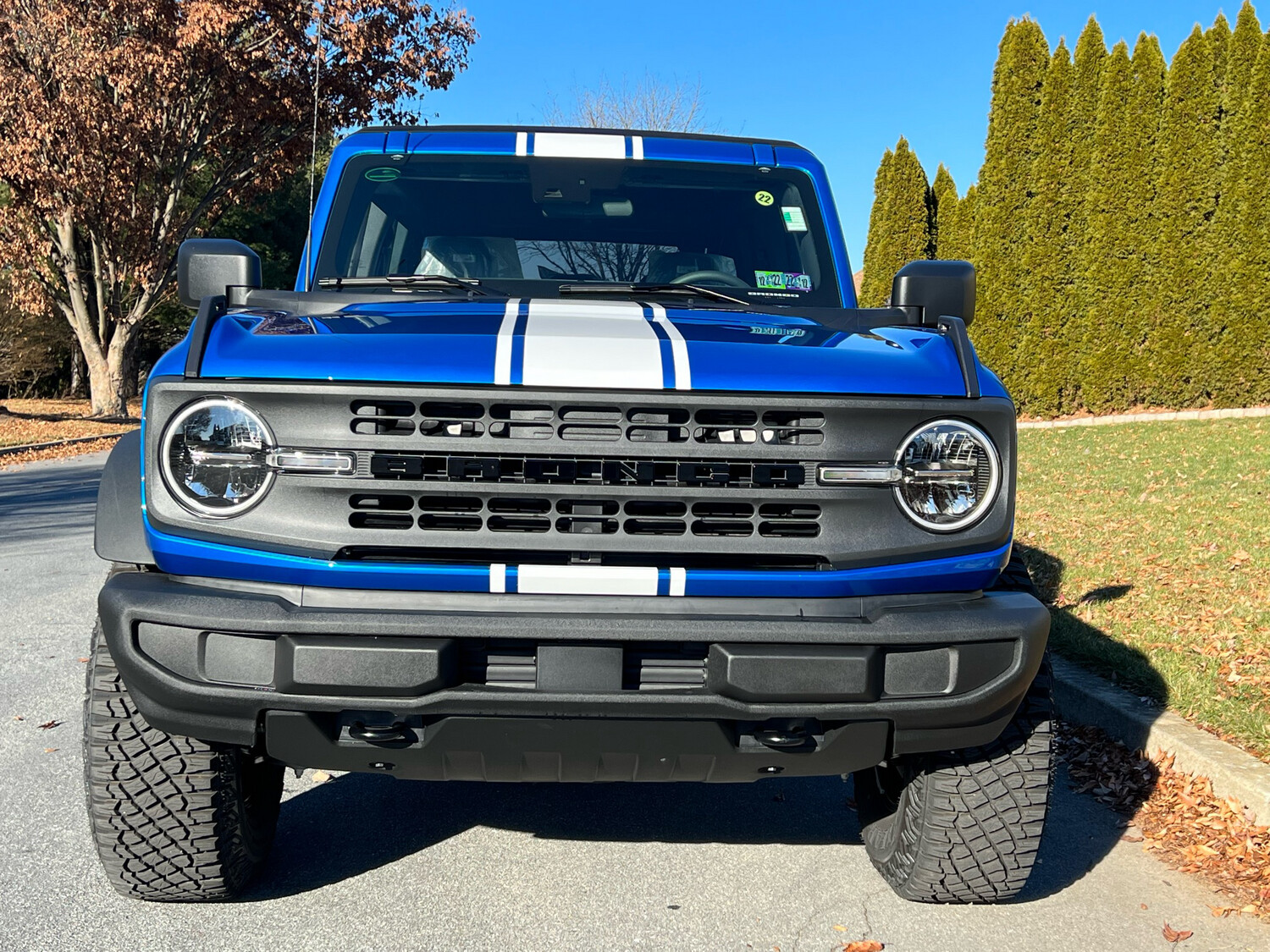 2021-up Ford Bronco Wide Rally Stripe Vinyl Graphics Kit