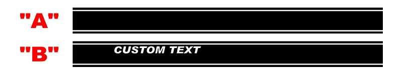 2021-up Ford Bronco SuperWide Rocker Stripe Side Graphics Kit