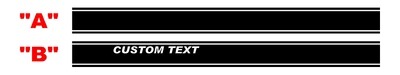 2021-up Ford Bronco SuperWide Rocker Stripe Side Graphics Kit
