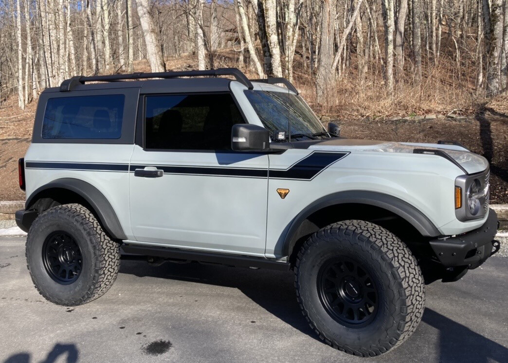 2021-up Ford Bronco Retro Special Decor Style SIDE Graphics Kit (Below Body Line)