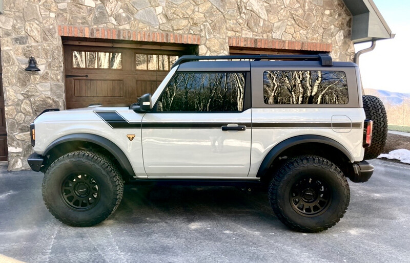 2021-up Ford Bronco Retro Special Decor Style SIDE Graphics Kit (Below Body Line)