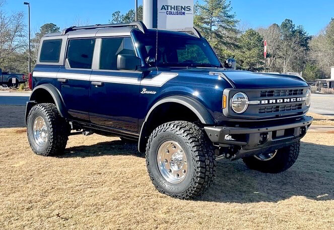 2021-up Ford Bronco Retro Special Decor Style Side Graphics Kit (Centered on Body Line)