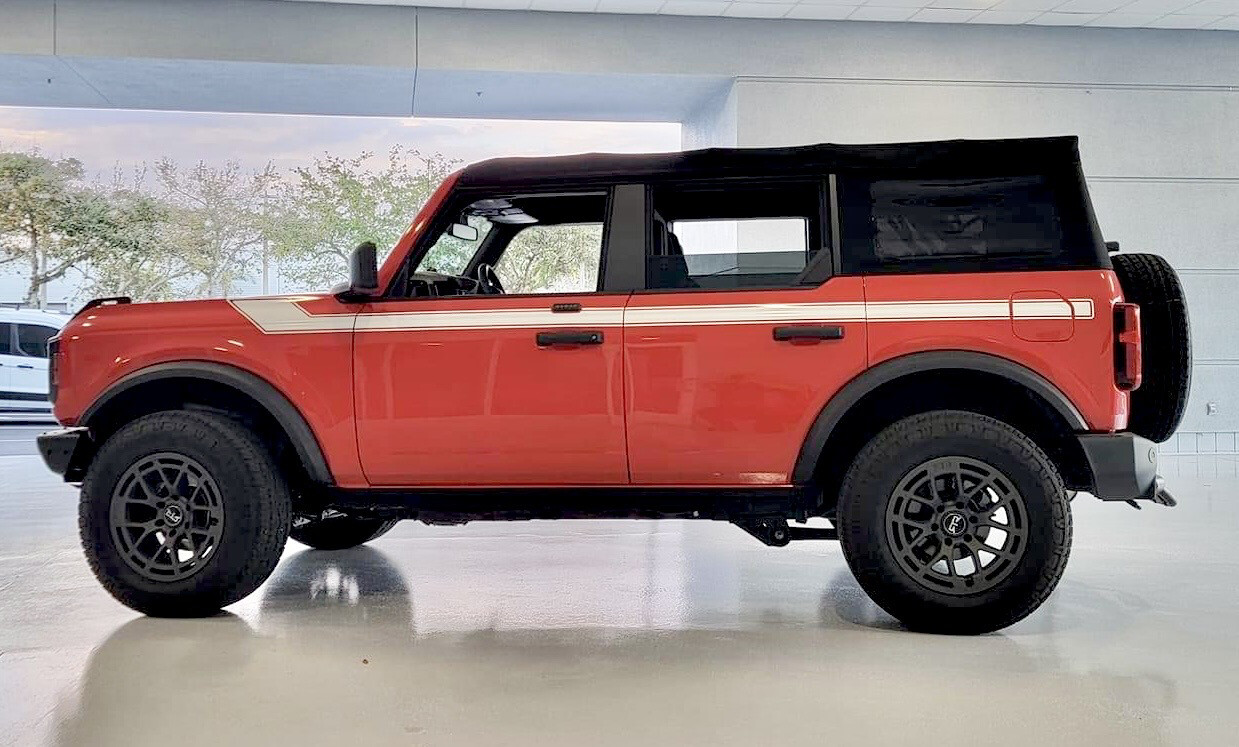 2021-up Ford Bronco Retro Special Decor Style Side Graphics Kit (Centered on Body Line)