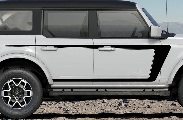 2021-up Ford Bronco "H" Style Velocity C Stripes