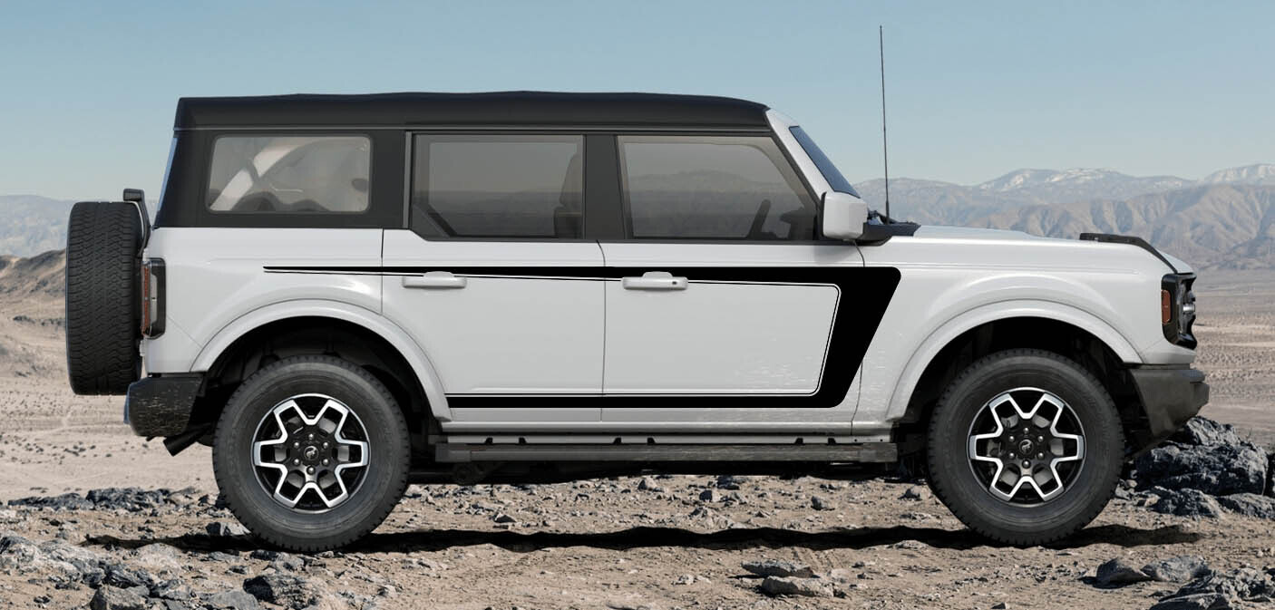 2021-up Ford Bronco "H" Style Velocity C Stripes