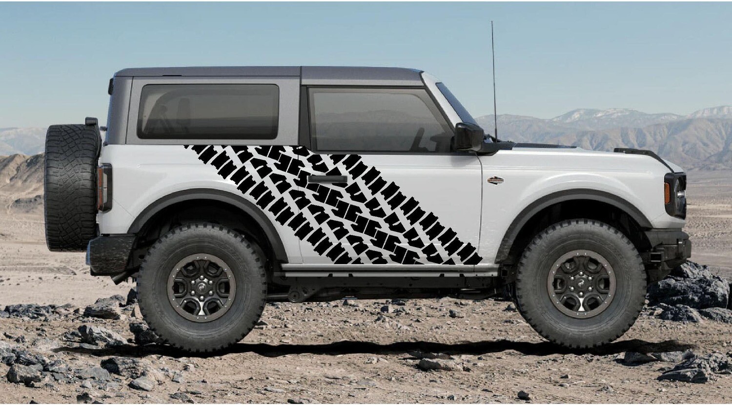 2021-up Ford Bronco Extra Large Mud Tire Graphics Kit