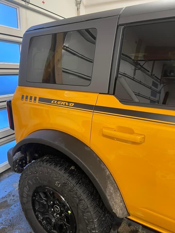 2021-up Ford Bronco Full Length FE Style Upper Side Stripe Kit
