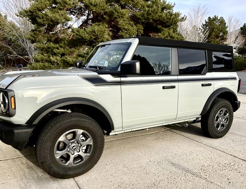 2021-up Ford Bronco Retro Special Decor Style Side Graphics Kit (Centered on Body Line)