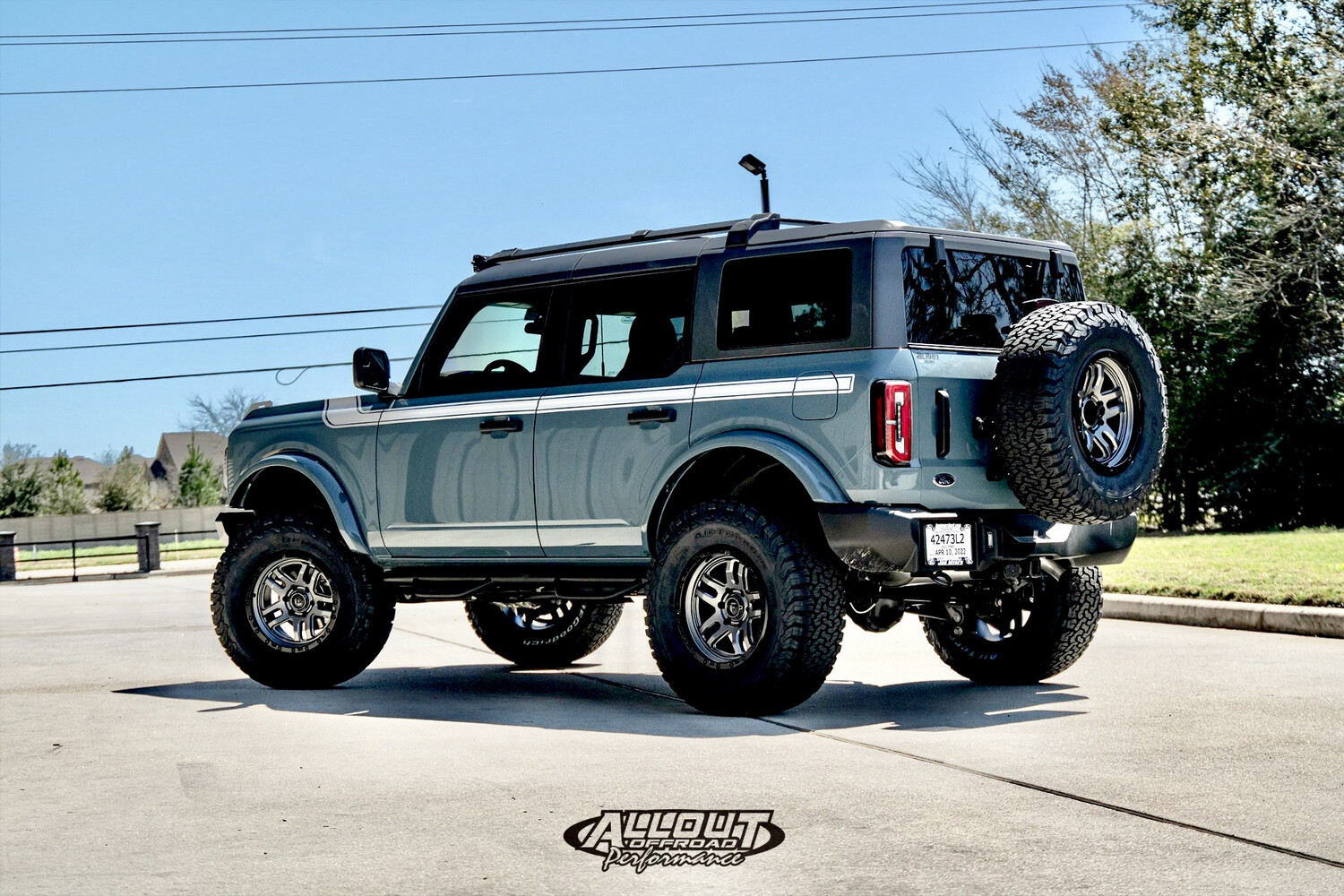 2021-up Ford Bronco Retro Special Decor Style Side/Hood Graphics Kit (Centered on Body Line)