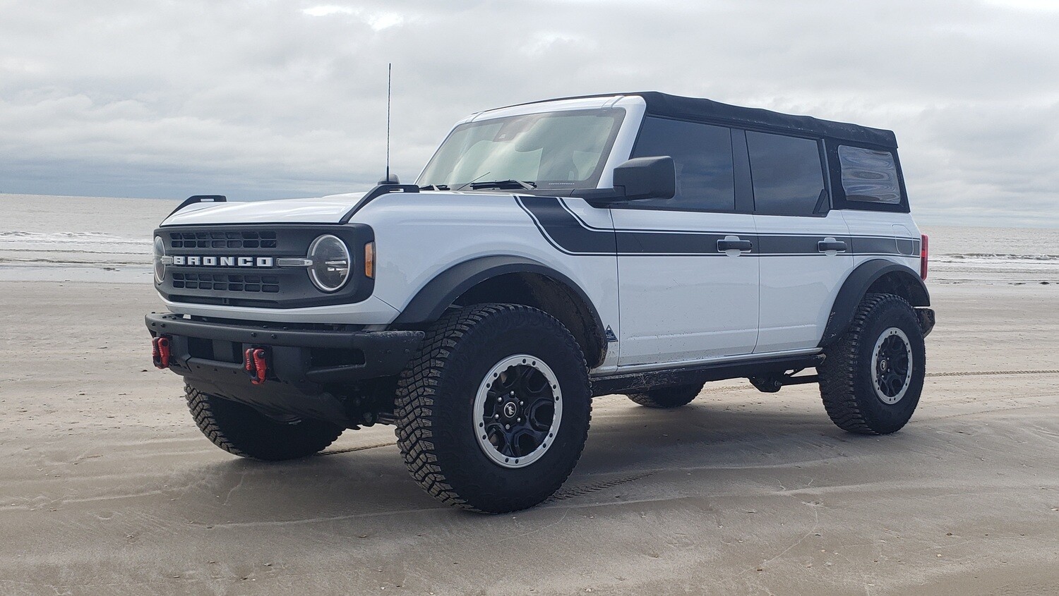 2021-up Ford Bronco Retro Special Decor Style Side/Hood Graphics Kit (Below Body Line Wide Stripe)