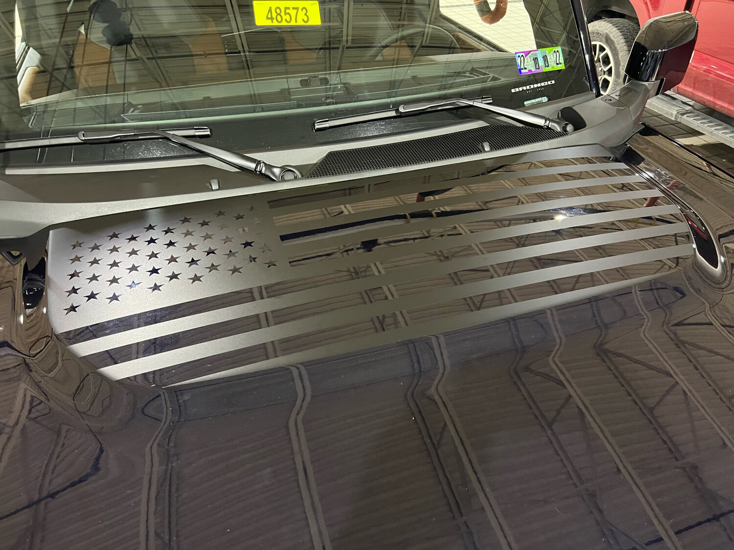 2021-up Ford Bronco Hood Bump Vinyl Graphics Kit