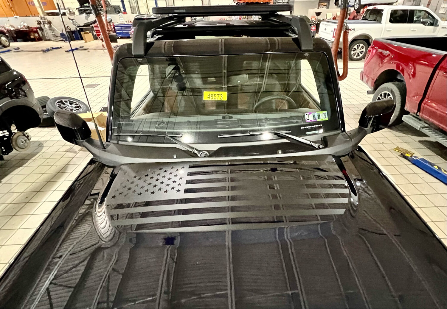 2021-up Ford Bronco Hood Bump Vinyl Graphics Kit