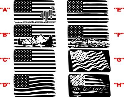 2021-up Ford Bronco Rear Side Window Graphics