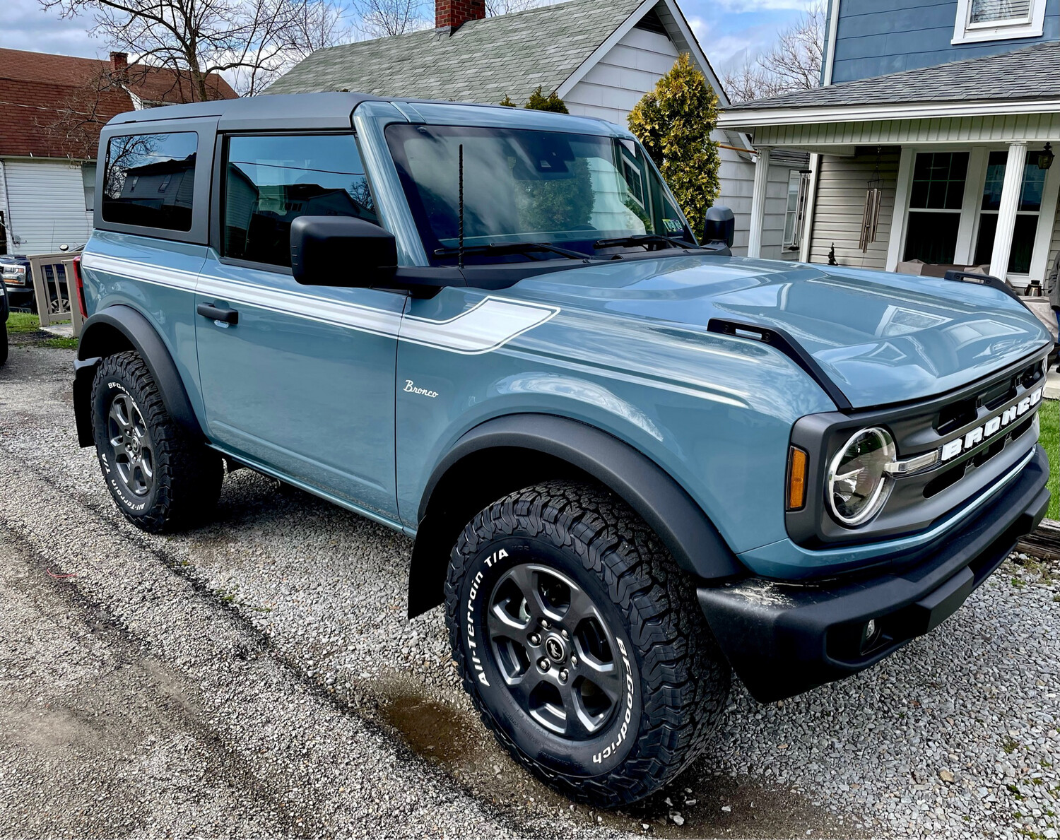 2021-up Ford Bronco Retro Special Decor Style Side Graphics Kit (Centered on Body Line)