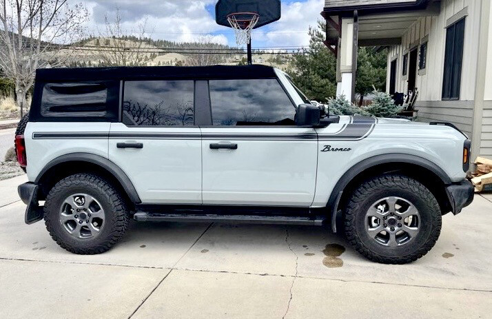 2021-up Ford Bronco Retro Special Decor Style Side/Hood Graphics Kit (Centered on Body Line)