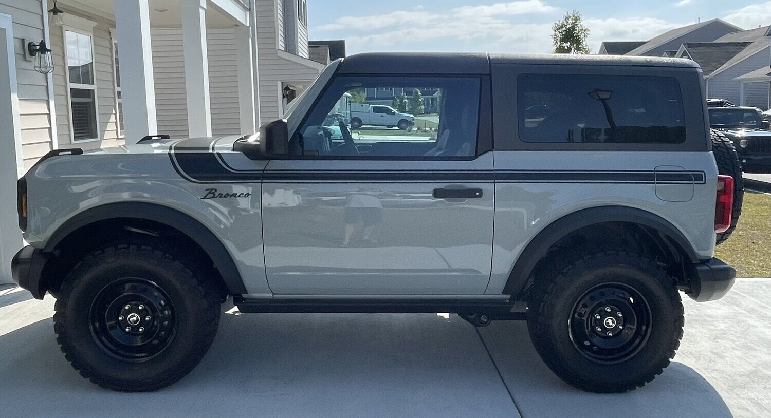 2021-up Ford Bronco Retro Special Decor Style Side/Hood Graphics Kit (Centered on Body Line)
