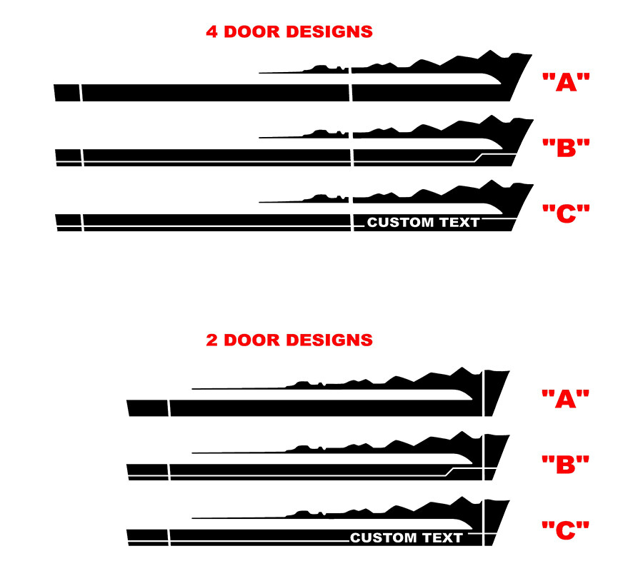 Factory Style Wildtrak Side Graphics Kit