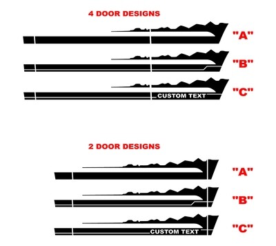 Factory Style Wildtrak Side Graphics Kit
