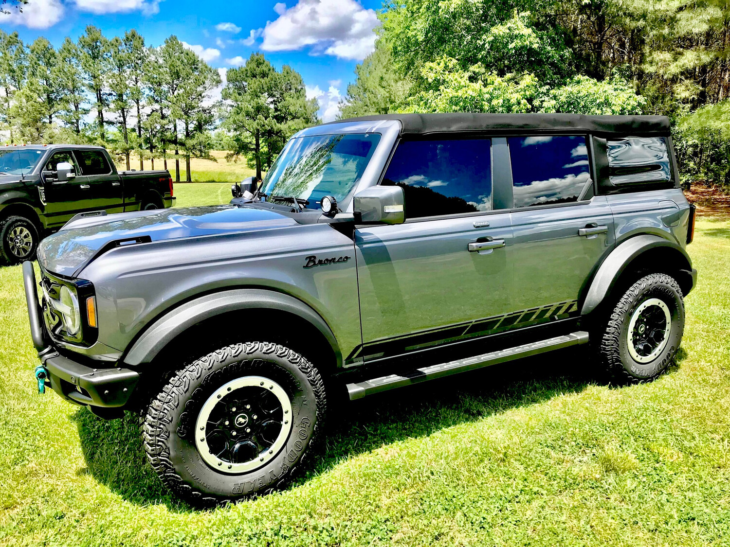 2021-up Ford Bronco Rocker Stripe Side Graphics Kit #3
