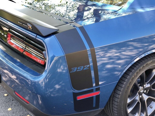 2008 - Up Dodge Challenger Scat Pack Style Tail Stripes