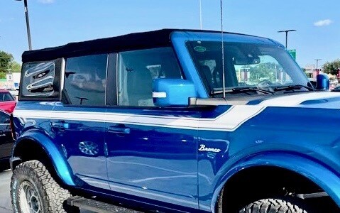 2021-up Ford Bronco Retro Special Decor Style Side/Hood Graphics Kit (Centered on Body Line)