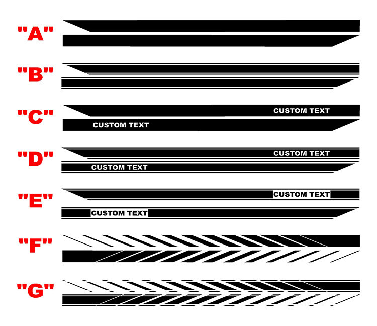 2022-UP Ford Maverick Rocker Panel Decals