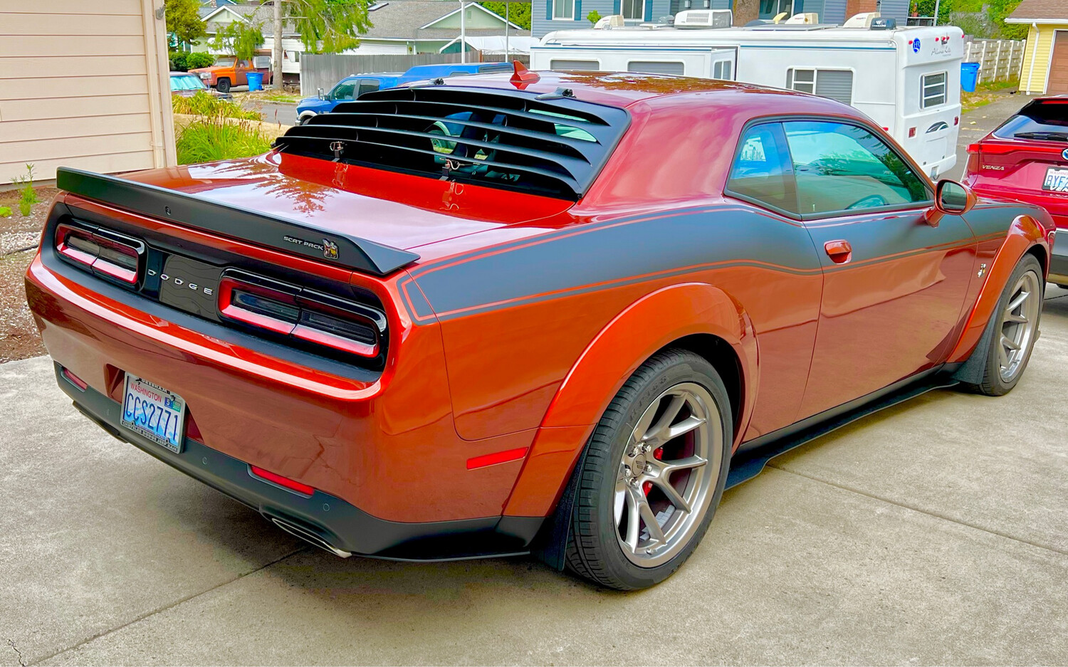 2008 - Up Dodge Challenger Full Body Length Upper Side Stripes
