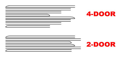 2021-up Ford Bronco Body Crease Accent Pinstripe Heritage Style Stripe